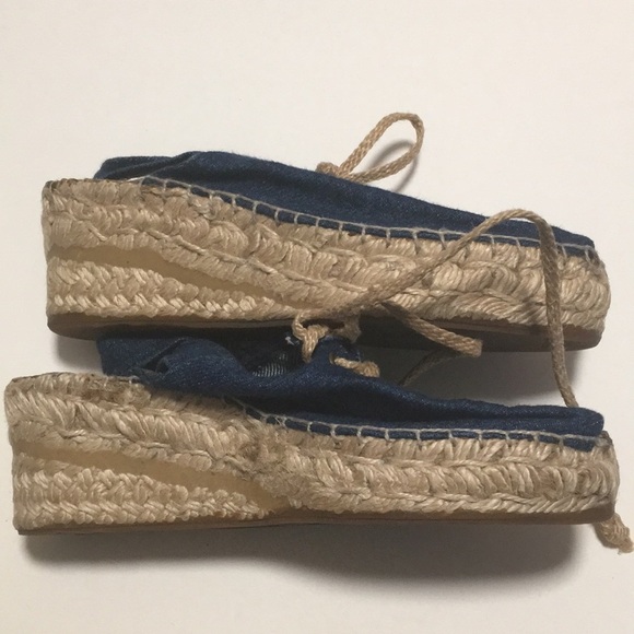 Nine West Denim Espadrille-style Wedges (5) - Picture 6 of 10